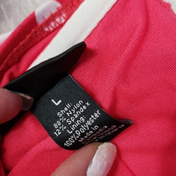 3/$15 new apt 9 polka dot twist front pink bikini top womens size large - Picture 7 of 8